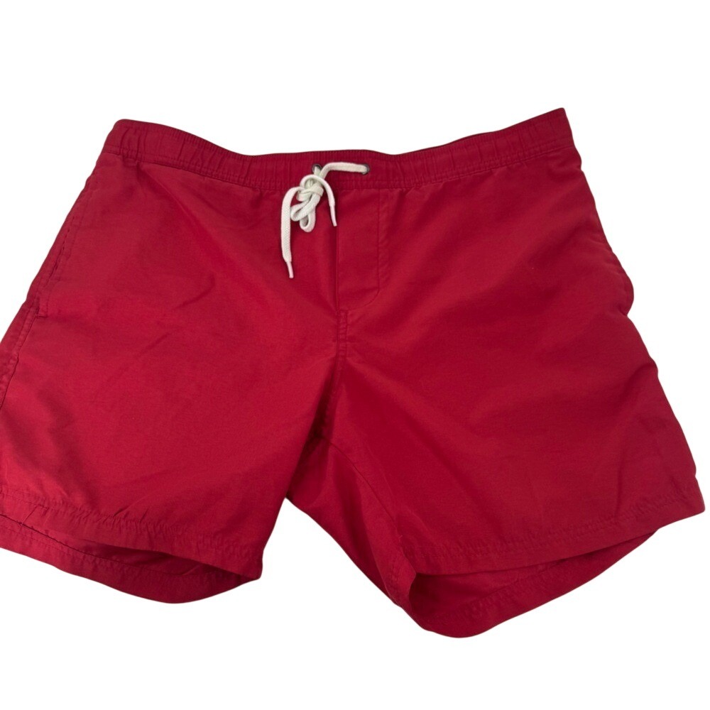 SWIM Cotton On Mens Red Swim Shorts Trunks‎ Elastic Waist Size 34